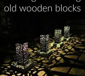 Cómo hacer luces solares de bricolaje reutilizando viejos bloques de madera