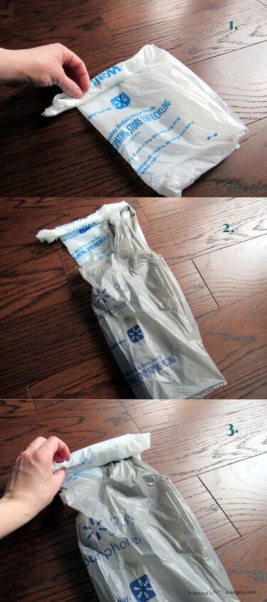 how to fold plastic bags