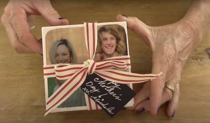como hacer posavasos con foto para un regalo personalizado incluye video