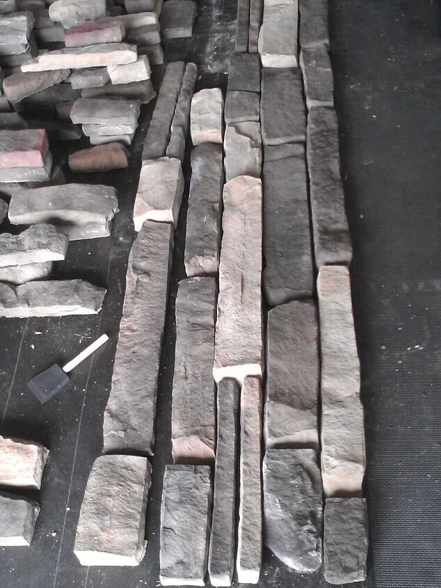creating a faux stone wall