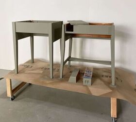 repurposed sewing machine tables