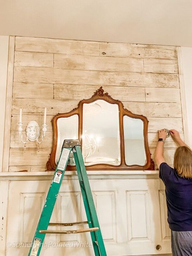 how we used wood flooring to create a fabulous shiplap feature wall in