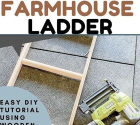 diy wood farmhouse ladder