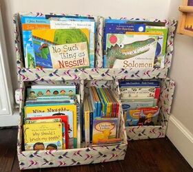 DIY Cardboard Bookshelves (Make a Kid’s Bookcase!)
