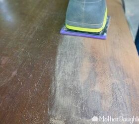 how to refinish a vintage desk before and after