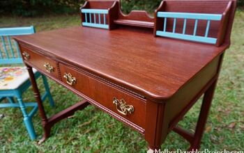 How to Refinish a Vintage Desk--BEFORE and AFTER