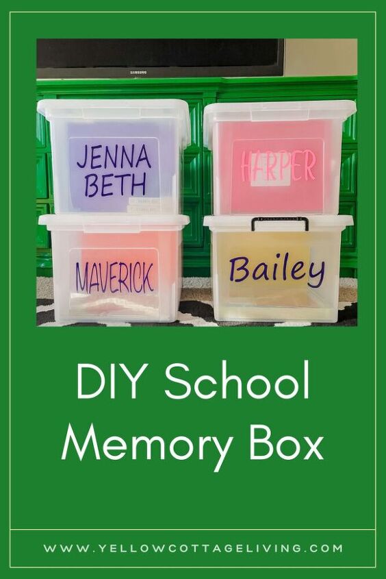 diy school memory box