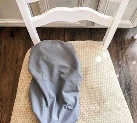 how to refinish a table chairs fabric seat covers using the same