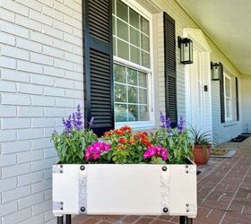 old chest turned flower box
