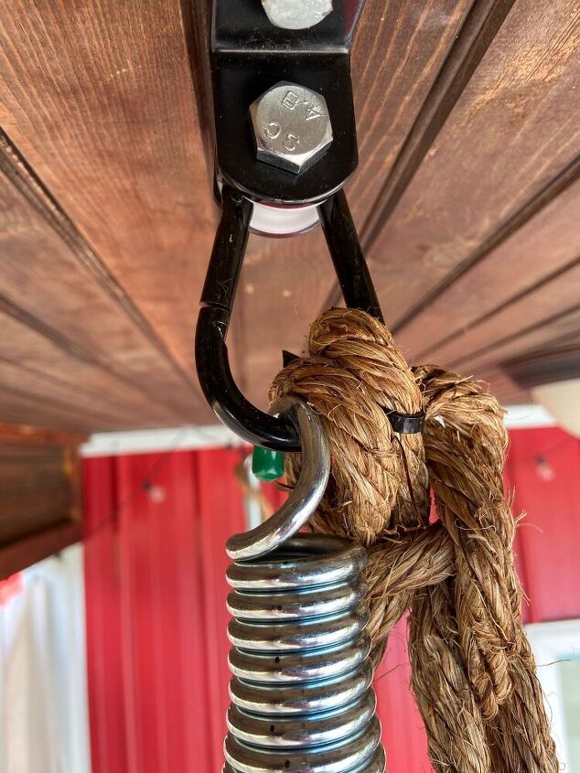 Swing Rope Chain Adding Rope to the Chain on a Porch Swing | Hometalk