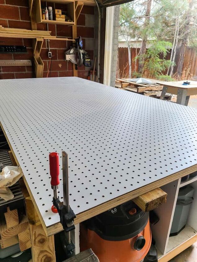 how to build a diy giant pegboard wall