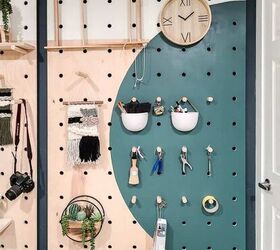 how to build a diy giant pegboard wall