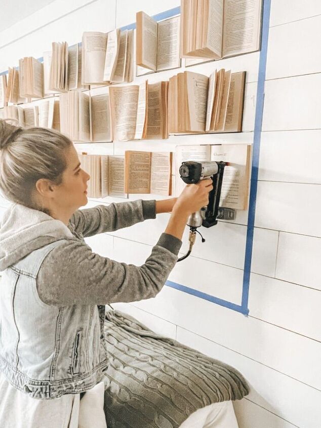 make a big impact on a budget painted book wall