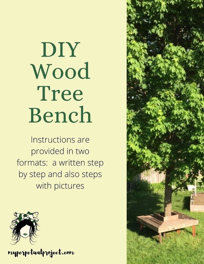 reclaimed wood tree bench
