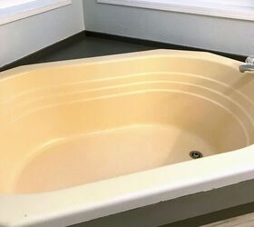 painting a fiberglass bathtub what you need to know, Fiberglass tub yellowed over time