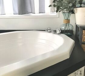 painting a fiberglass bathtub what you need to know, After fiberglass tub makeover