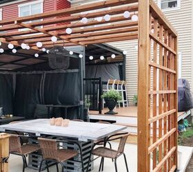 s 15 ways to make your backyard the best on the block this summer, Add a pergola and lattice to your space