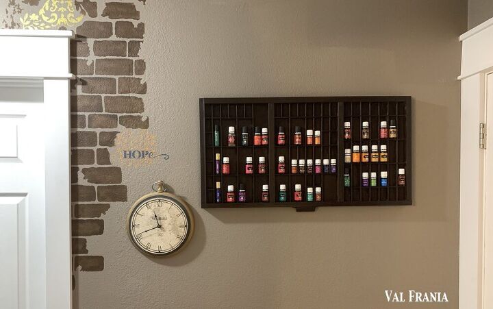 typesetter s drawer upcycle essential oils decorative rack