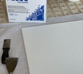 joint compound textured canvas wall art, Step 1 Gather Supplies