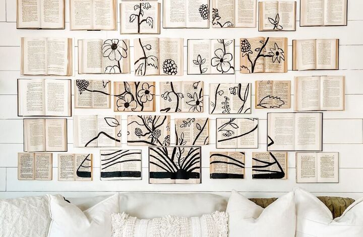 s 16 beautiful ideas for book collectors, This lovely painted book wall