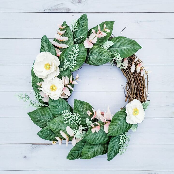 how to create a magnolia inspired wreath, Add Your Magnolias