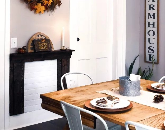 s 14 of the most impressive ways to transform a pallet right now, DIY a modern faux mantel
