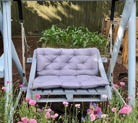 s 14 of the most impressive ways to transform a pallet right now, Assemble a fabulous swing seat