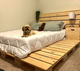 s 14 of the most impressive ways to transform a pallet right now, Assemble a custom bed frame