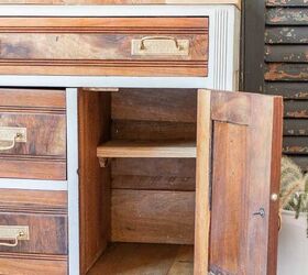 easy antique washstand makeover