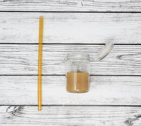 The impossibly cute reason she melts glue sticks into a glass jar