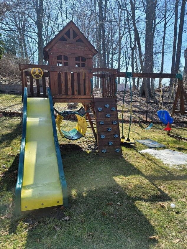 cmo arregl nuestro viejo parque infantil para que hiciera juego con nuestra casa