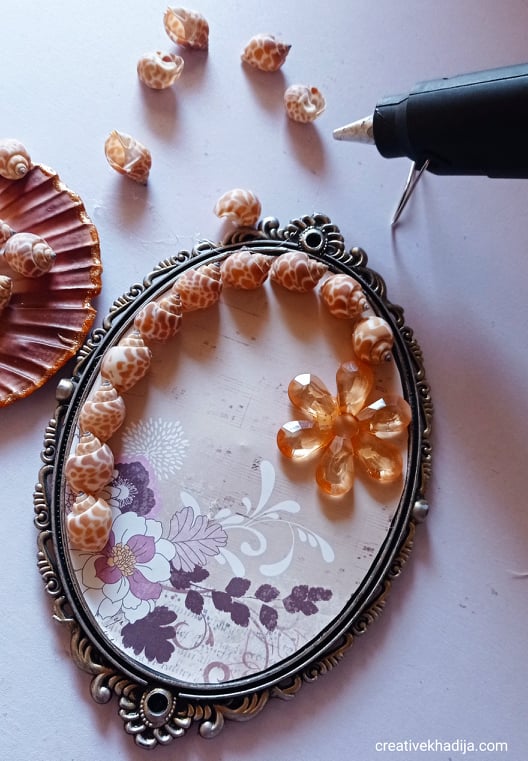 decoracin de espejos diy ideas de arte fcil con conchas marinas