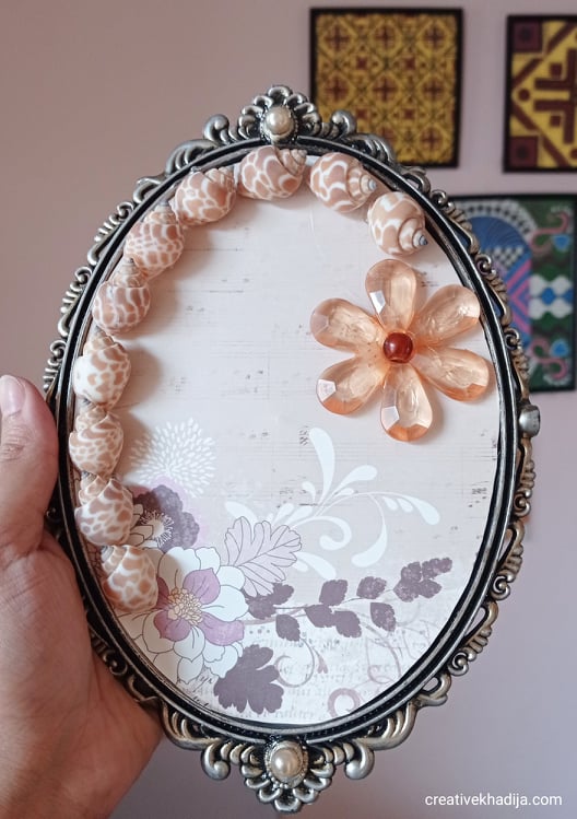decorao de espelho diy ideias fceis de arte com conchas