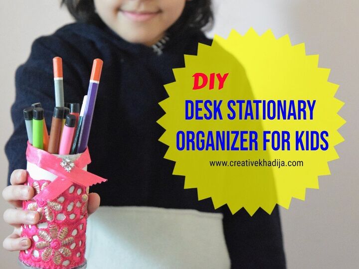 organizador de escritorio infantil diy manualidades de 5 minutos para ninos