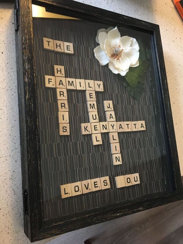 s 25 mother s day gift ideas that ll make your mom feel special, A meaningful Scrabble shadowbox