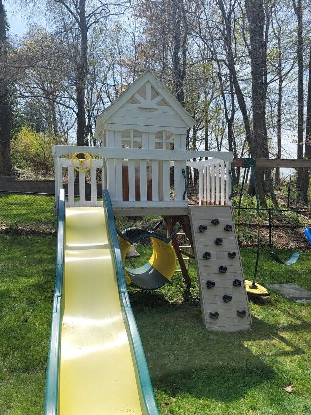 cmo arregl nuestro viejo parque infantil para que hiciera juego con nuestra casa