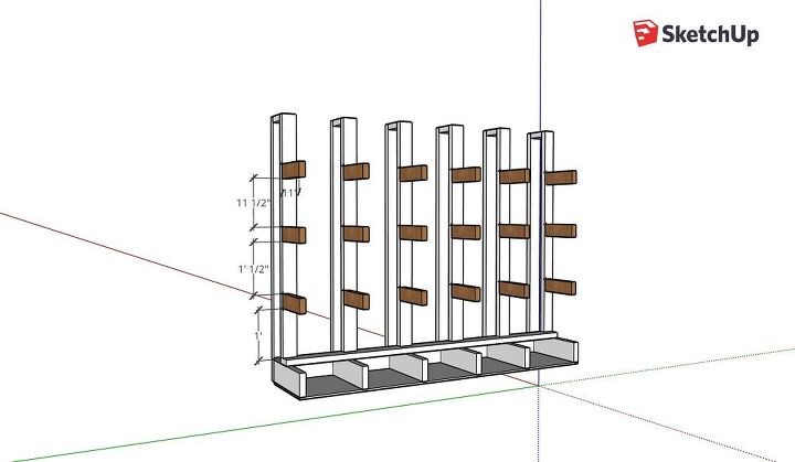 diy lumber organizer rack