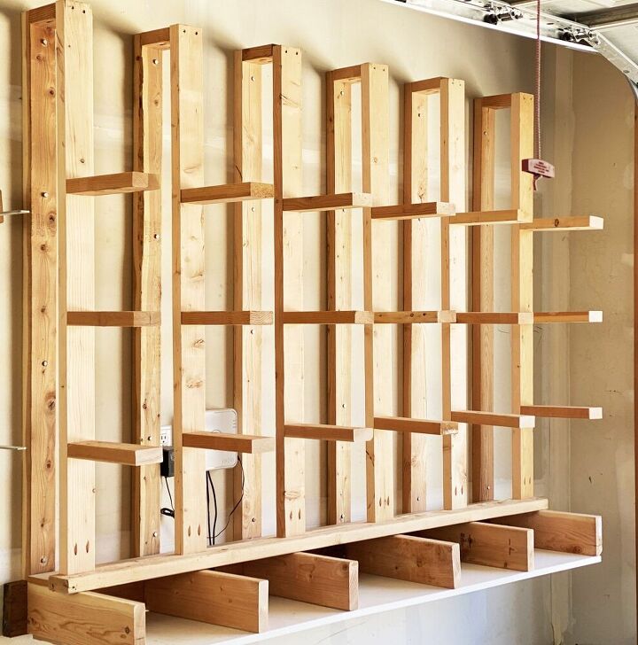 diy lumber organizer rack