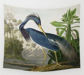 diy large scale wall art, You can order this vintage Audubon tapestry here