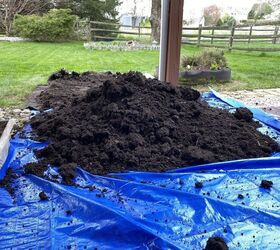 This couple lays a tarp on their lawn for this brilliant garden update