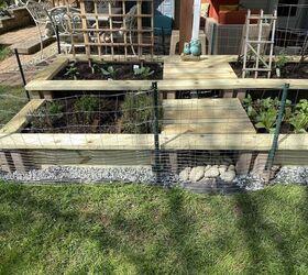 how to make a two tier raised garden bed