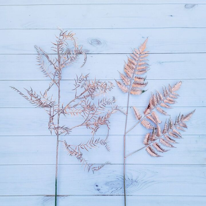 how to make a wall or arch swag, Spray Paint for Metallic Filler