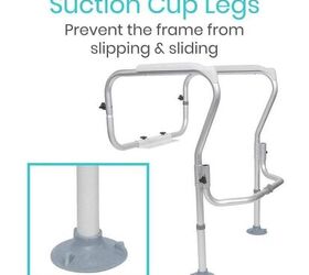 q question about suction cups on toilet safety rails and small tiles