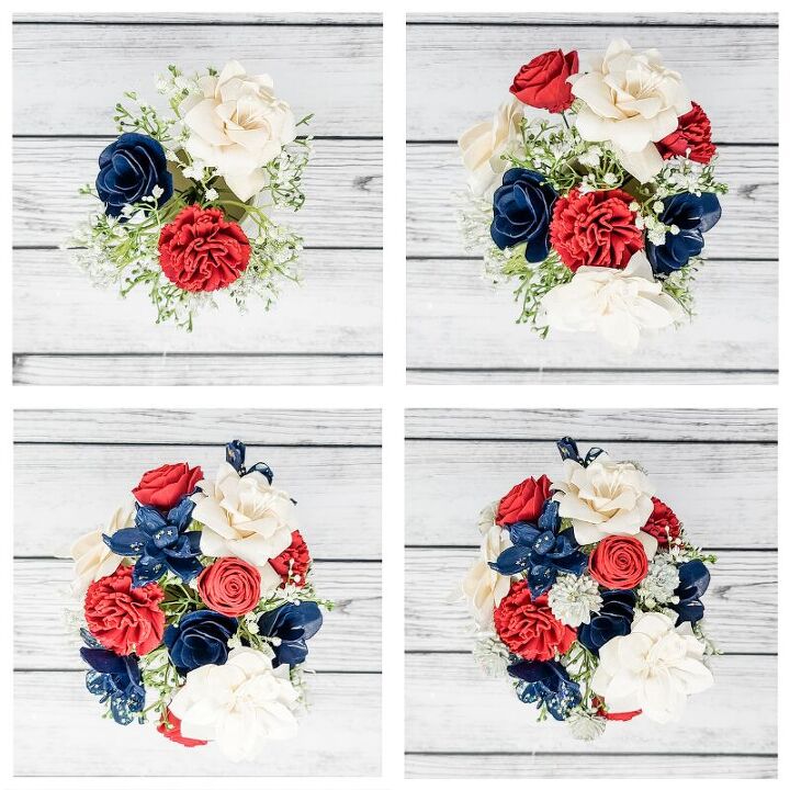 patriotic mason jar, Add Your Flowers