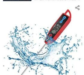 Yacumama Digital Water Thermometer for Liquid Candle Instant Read with Waterproof for Food Meat Milk Long Probe