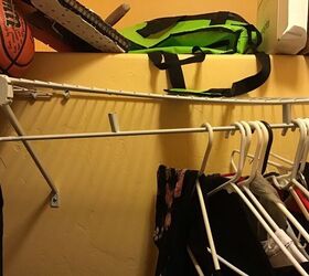 q how do i fix a skinny closet shelf rod