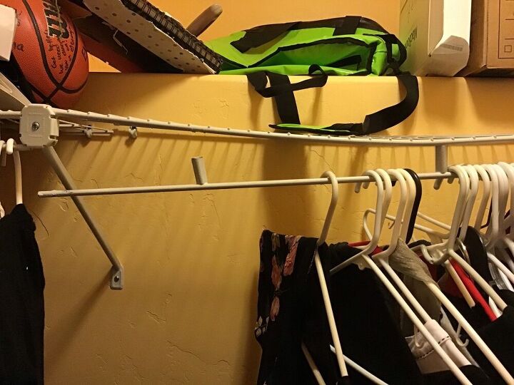 q how do i fix a skinny closet shelf rod
