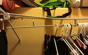 How do I fix a broken metal  hanging rod in my closet