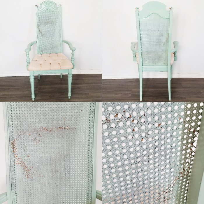 how to reupholster a cane chair