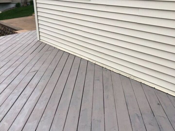 q how do i fix this deck painting disaster